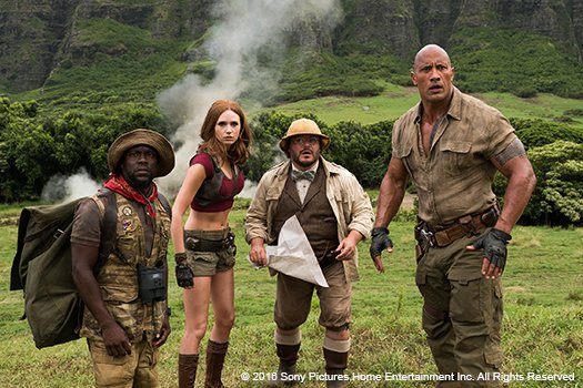 Jumanji Welcome to the Jungle blu-ray anmeldelse