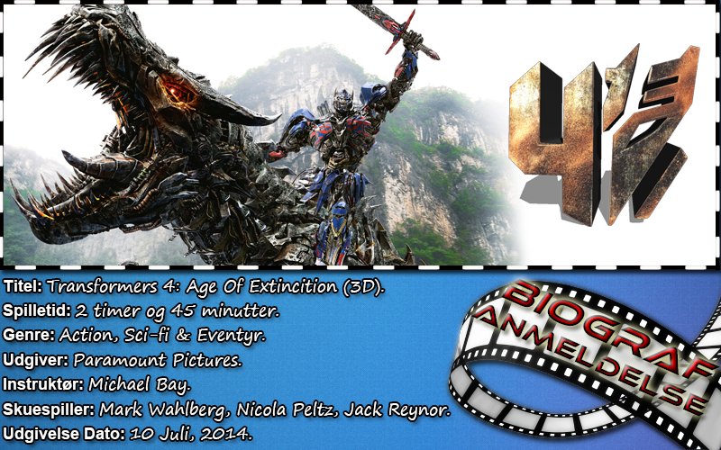 Transformers Age of Extinction anmeldelse