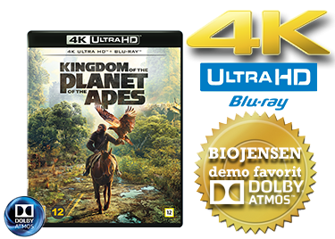 Kingdom of Planet of the Apes UHD 4K blu-ray anmeldelse