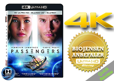 Passengers UHD 4K blu-ray Quick review