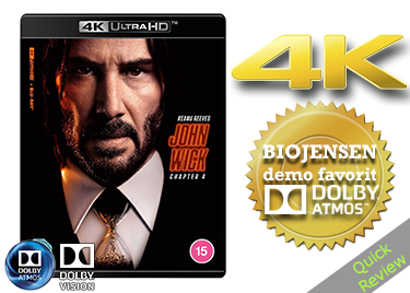 John Wick Chapter 4 UHD 4K bluray Quick review