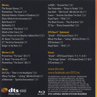 2013 DTS Blu-Ray Demo Disc Vol.17