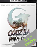 Godzilla Minus one UHD 4K blu-ray Quick review