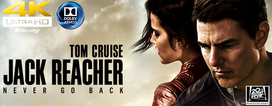 Jack Reacher: Never Go Back UHD 4K blu-ray anmeldelse