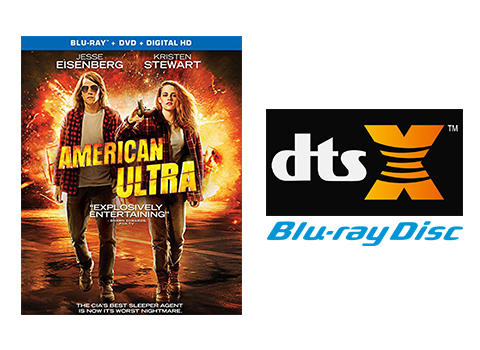 American Ultra DTS X blu-ray