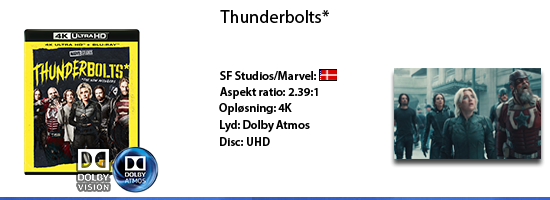 Thunderbolts* UHD 4K blu ray