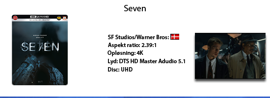 Seven UHD 4K blu ray