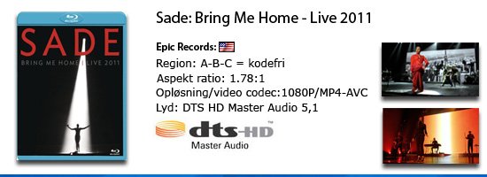 Sade: Bring Me Home - Live 2011