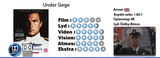 Under Siege UHD 4K blu ray