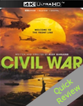 Civil War UHD 4K blu-ray Quick review